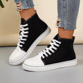 Round Toe Lace Up Sneakers - URBANPICK FASHION