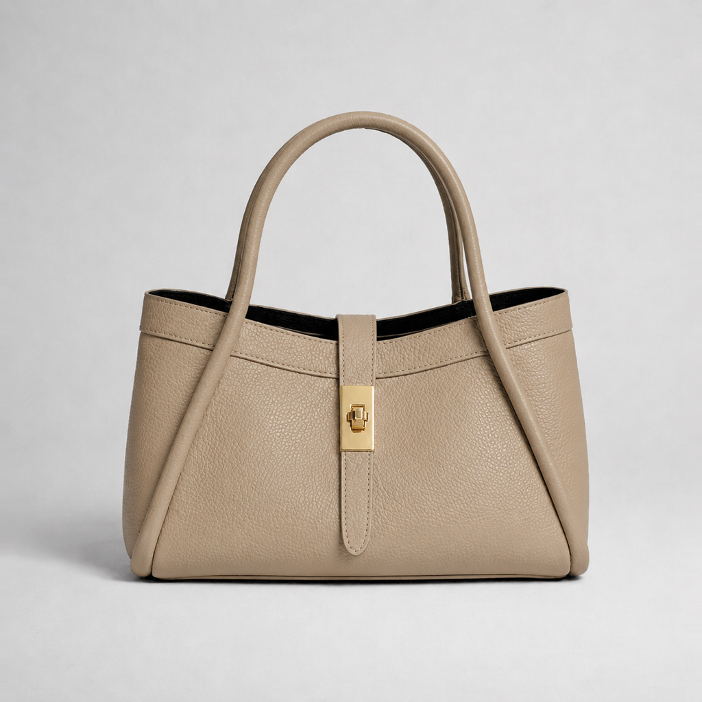 Italia Sage Green Leather Tote – Made in Italy