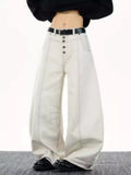 Men's Full Size Wide Leg Button-Fly Jeans Plus Size - URBANPICK FASHION
