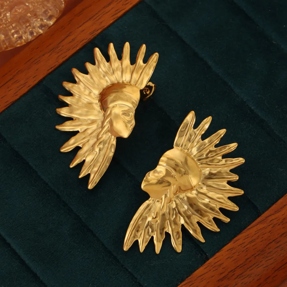 Titanium Steel Gold-Plated Earrings - URBANPICK FASHION