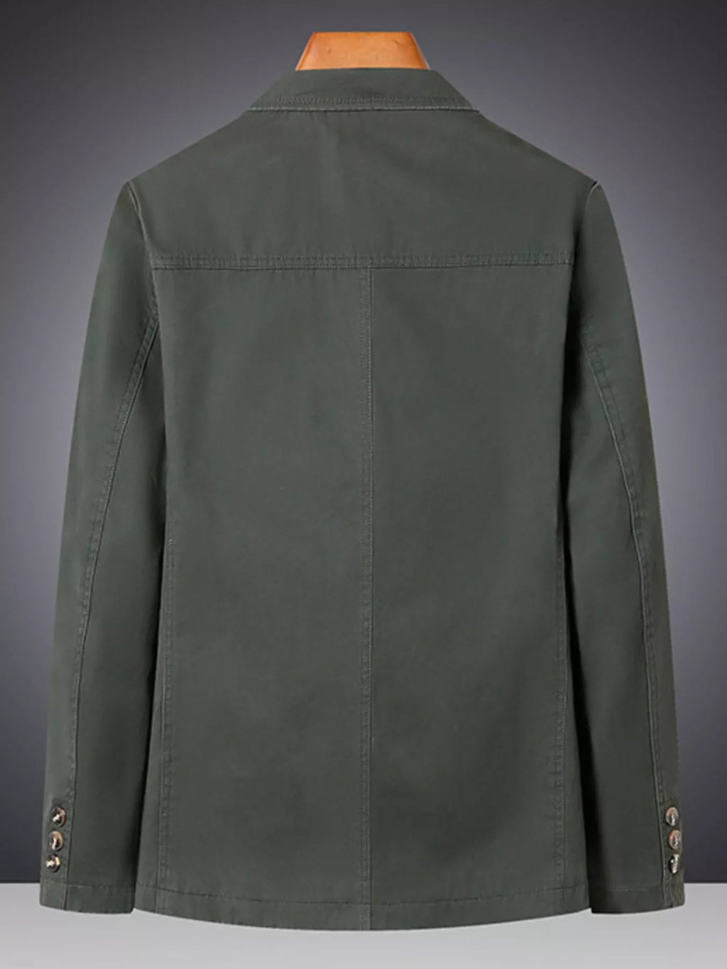 Men's Plus Size Lapel Collar Long Sleeve Blazer - URBANPICK FASHION