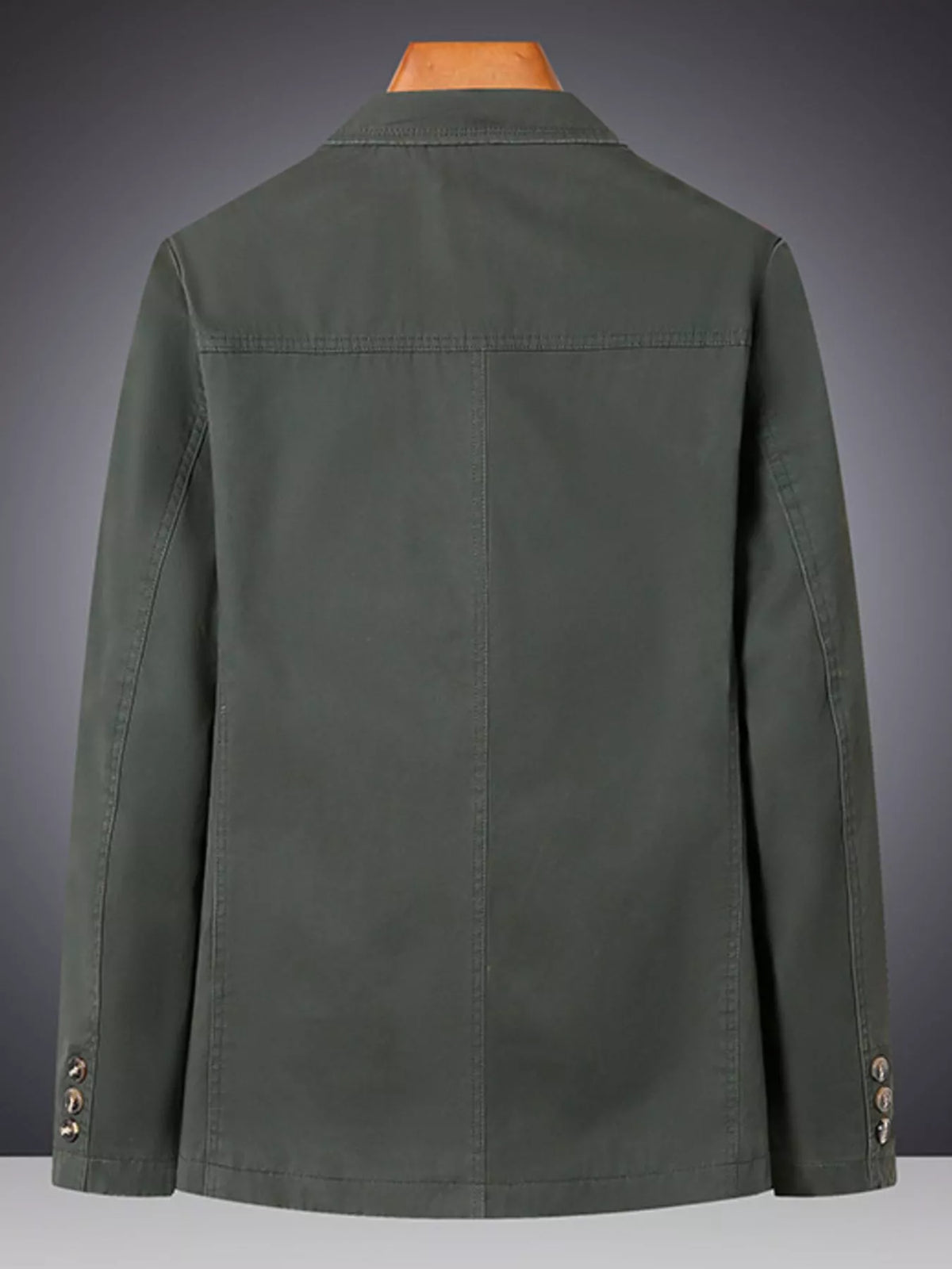 Men's Plus Size Lapel Collar Long Sleeve Blazer - URBANPICK FASHION