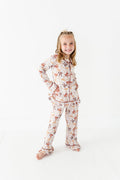 Autumn Ribbons Ruffle Button-Up Set – Toddler & Kids