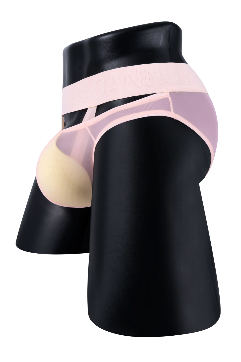 Men’s Sexy Sheer Thong with Ring & Strap Design