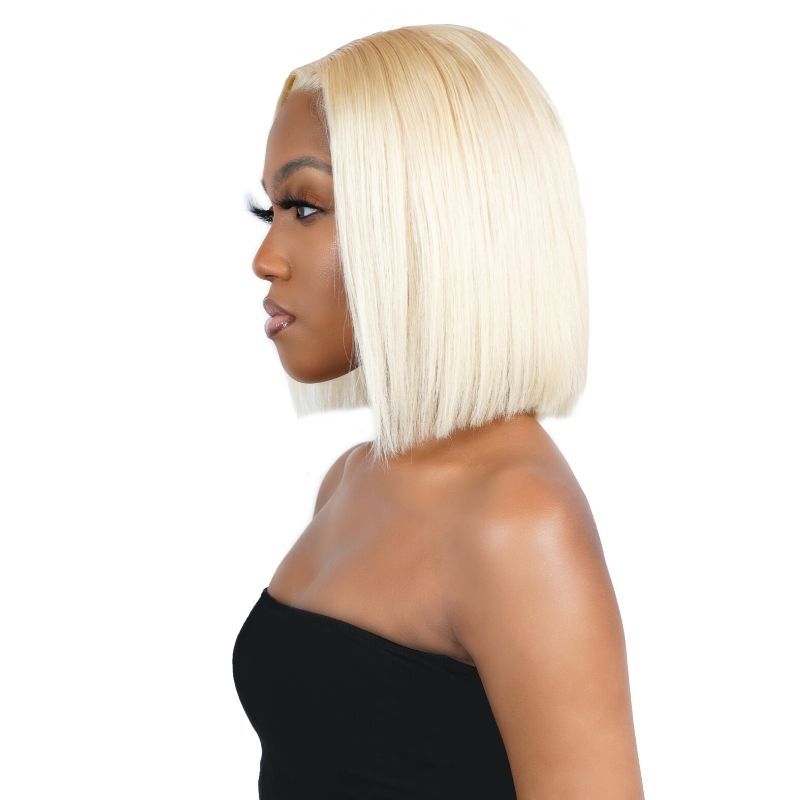 Blonde Straight 13x4 Transparent Lace 100% Human Hair Bob Wig - URBANPICK FASHION
