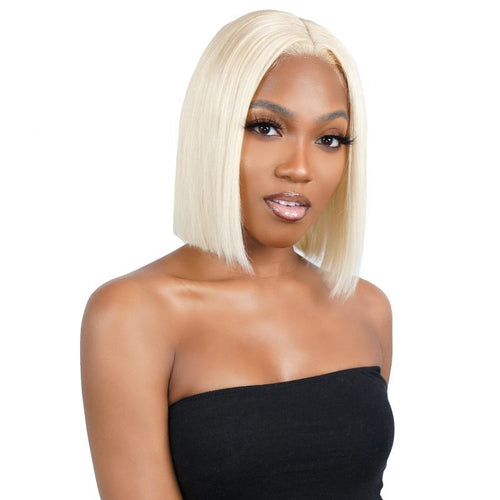 Blonde Straight 13x4 Transparent Lace 100% Human Hair Bob Wig - URBANPICK FASHION