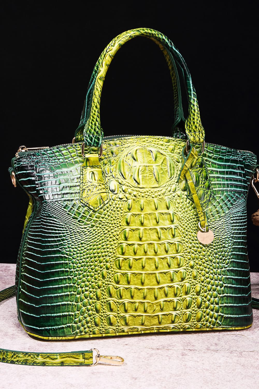 Gradient PU Leather Handbag - URBANPICK FASHION