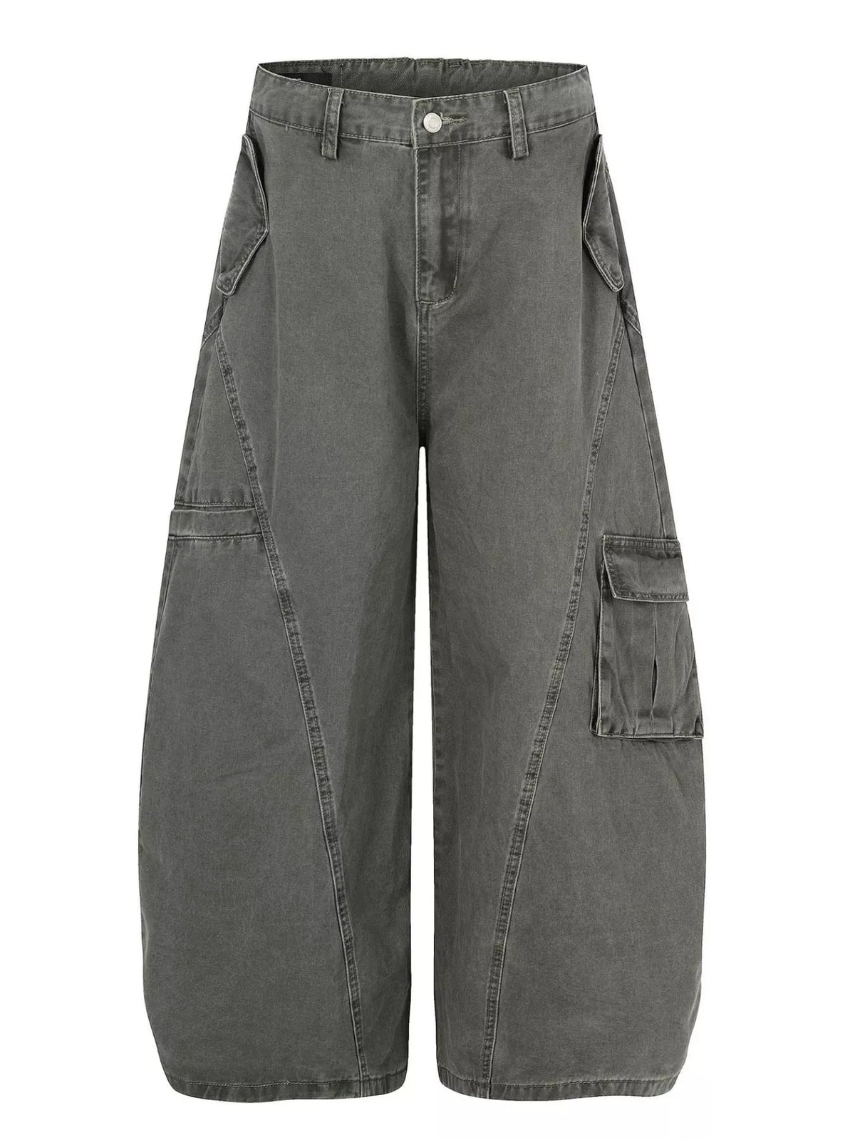 Men's Wide Leg Cargo Pants - URBANPICK FASHION