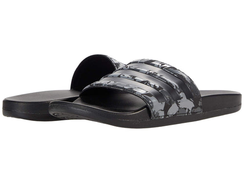 adidas Mens Adilette Comfort Slides Sandal Grey/Core Black/Grey 7 - URBANPICK FASHION