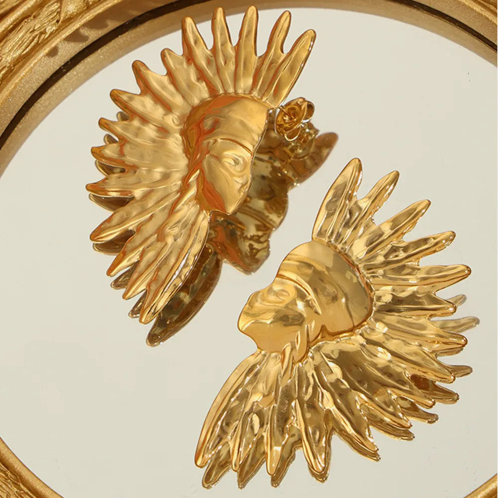 Titanium Steel Gold-Plated Earrings - URBANPICK FASHION