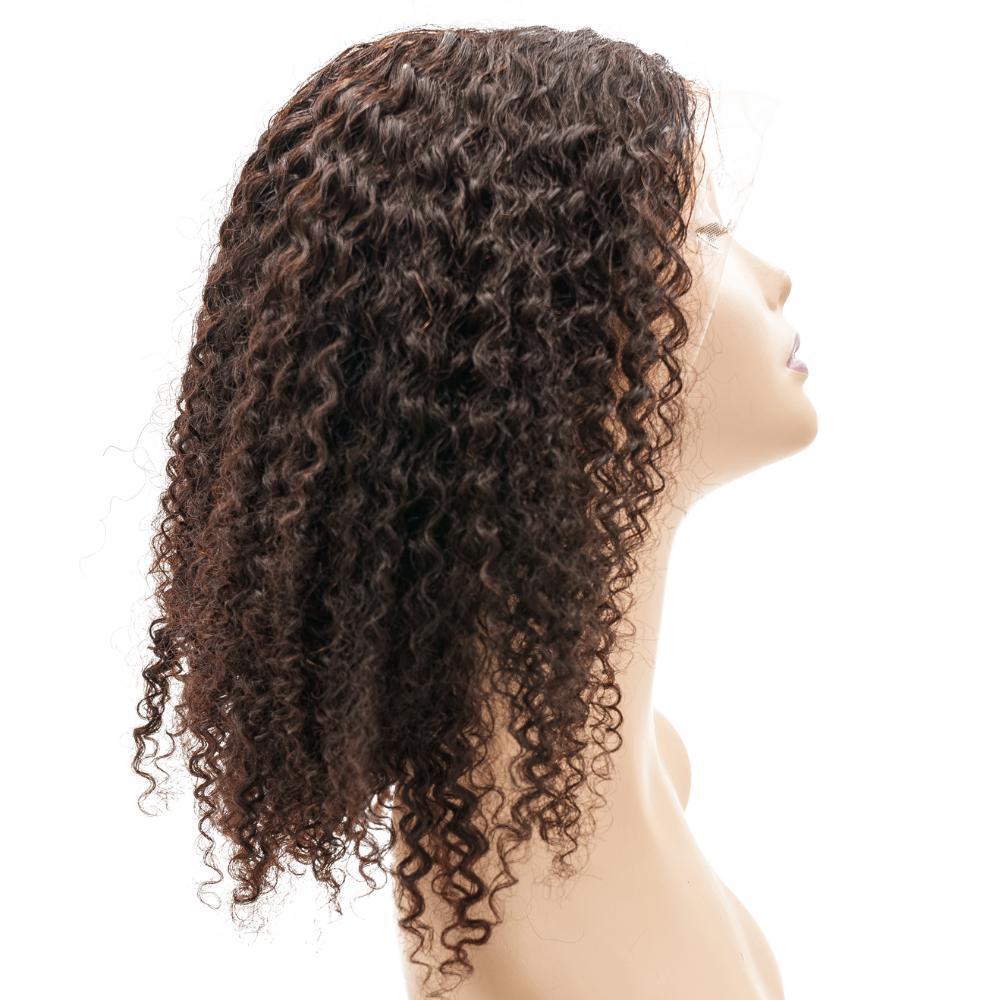 Coffee 13x4 Transparent Lace Front 100% Human Hair Bob Wig - URBANPICK FASHION