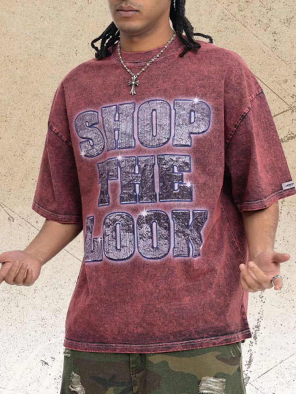 Men's Letter Graphic Short Sleeve T-Shirt - URBANPICK FASHION