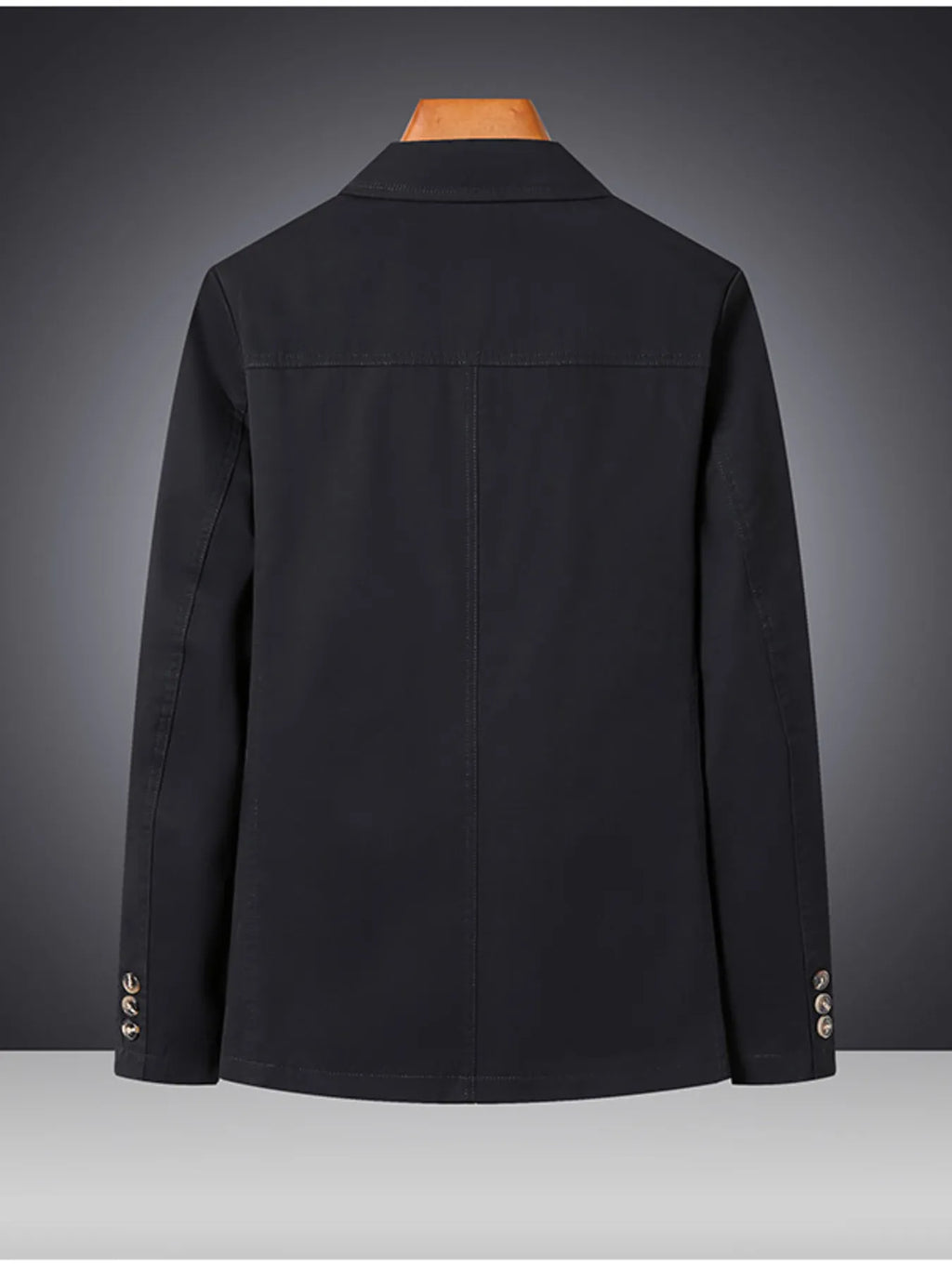 Men's Plus Size Lapel Collar Long Sleeve Blazer - URBANPICK FASHION