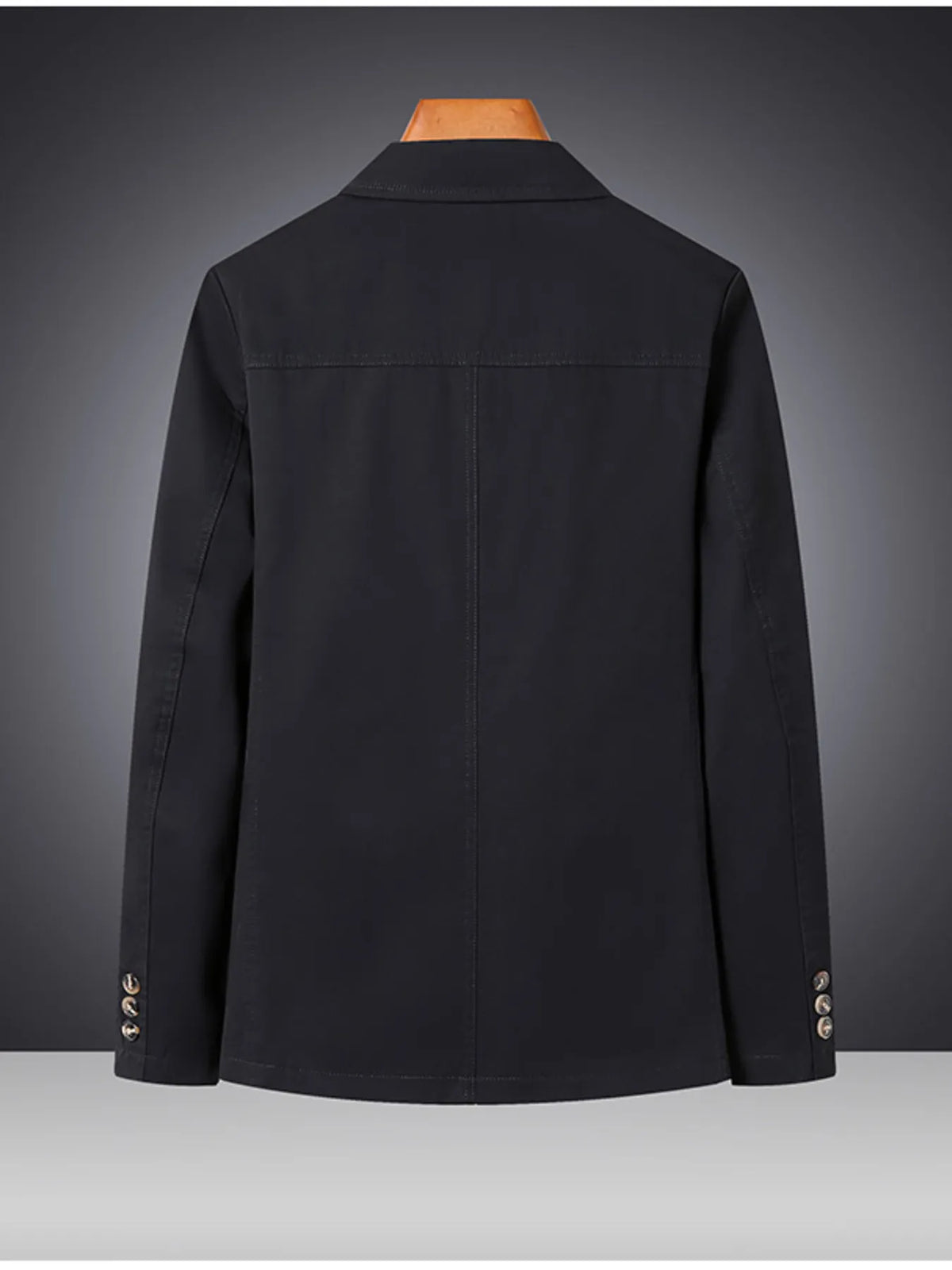 Men's Plus Size Lapel Collar Long Sleeve Blazer - URBANPICK FASHION