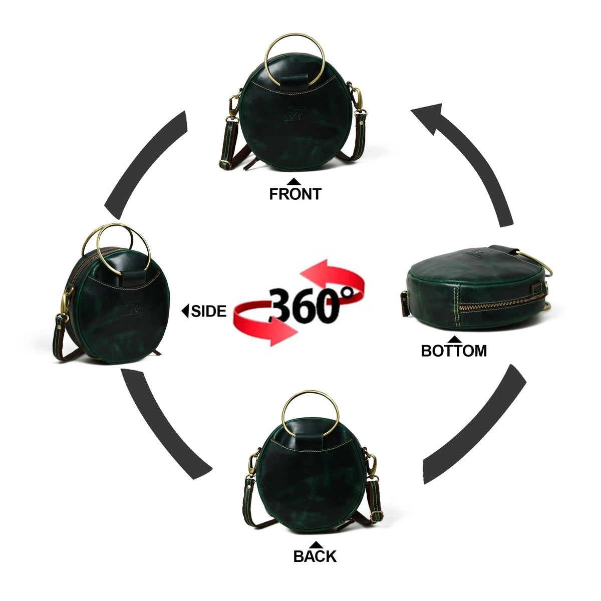 Rosie Sling Circle Bag - URBANPICK FASHION