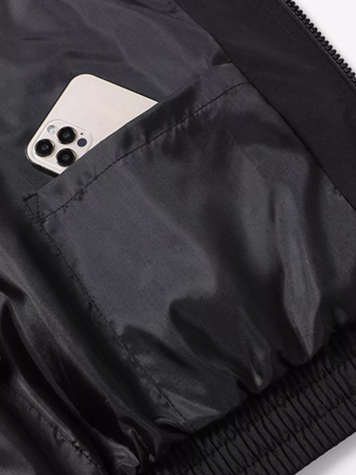 Men's Racing-Inspired Zip Up Bomber Jacket - URBANPICK FASHION