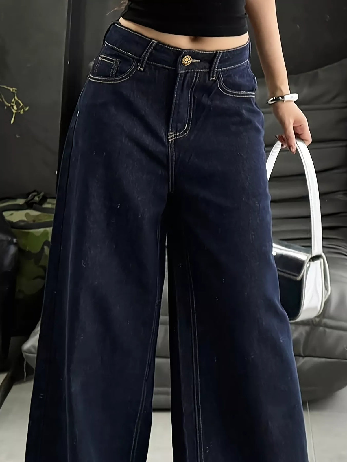 Wide Leg Jeans - URBANPICK FASHION