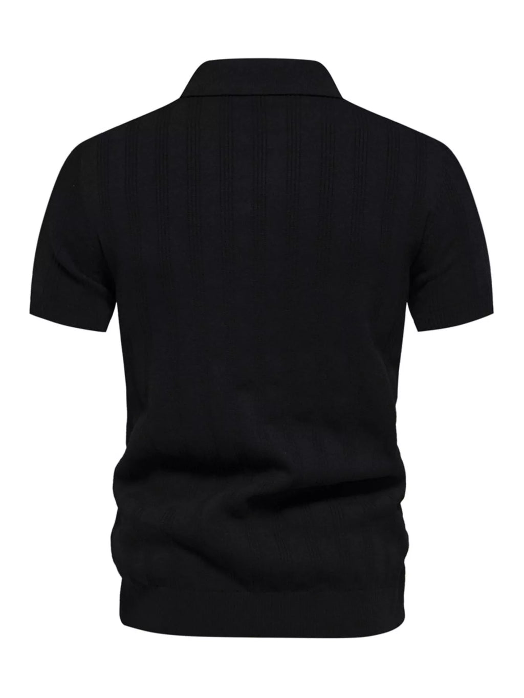 Men's Short Sleeve Knit Polo - URBANPICK FASHION