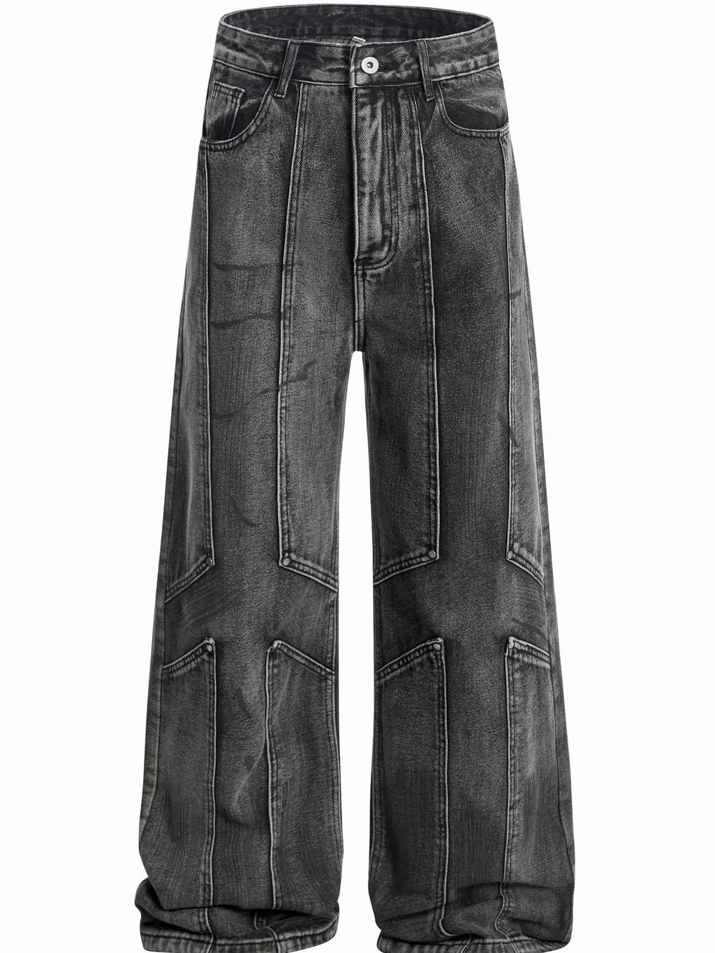 Men's Wide-Leg Jeans - URBANPICK FASHION