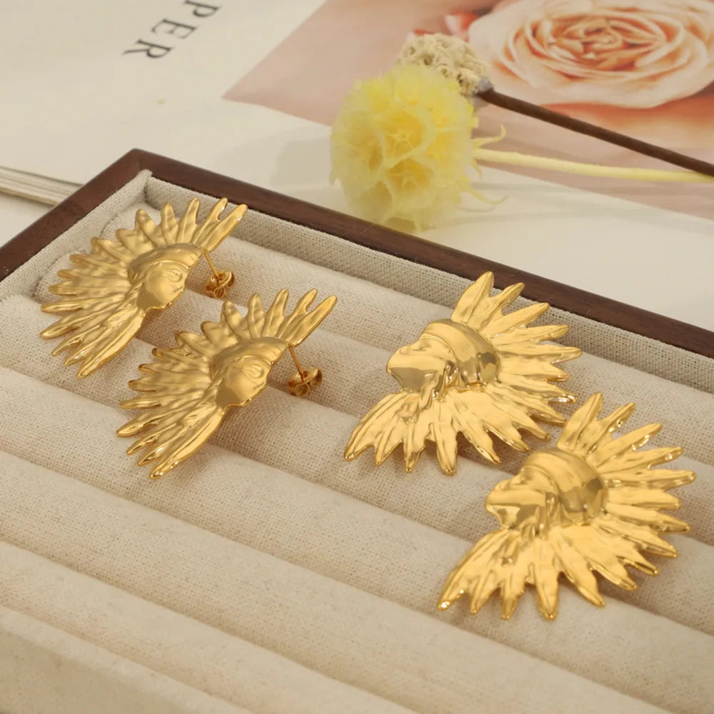 Titanium Steel Gold-Plated Earrings - URBANPICK FASHION