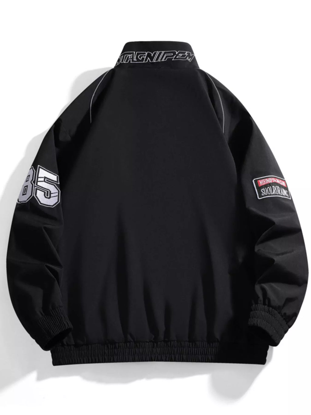 Men's Racing-Inspired Zip Up Bomber Jacket - URBANPICK FASHION