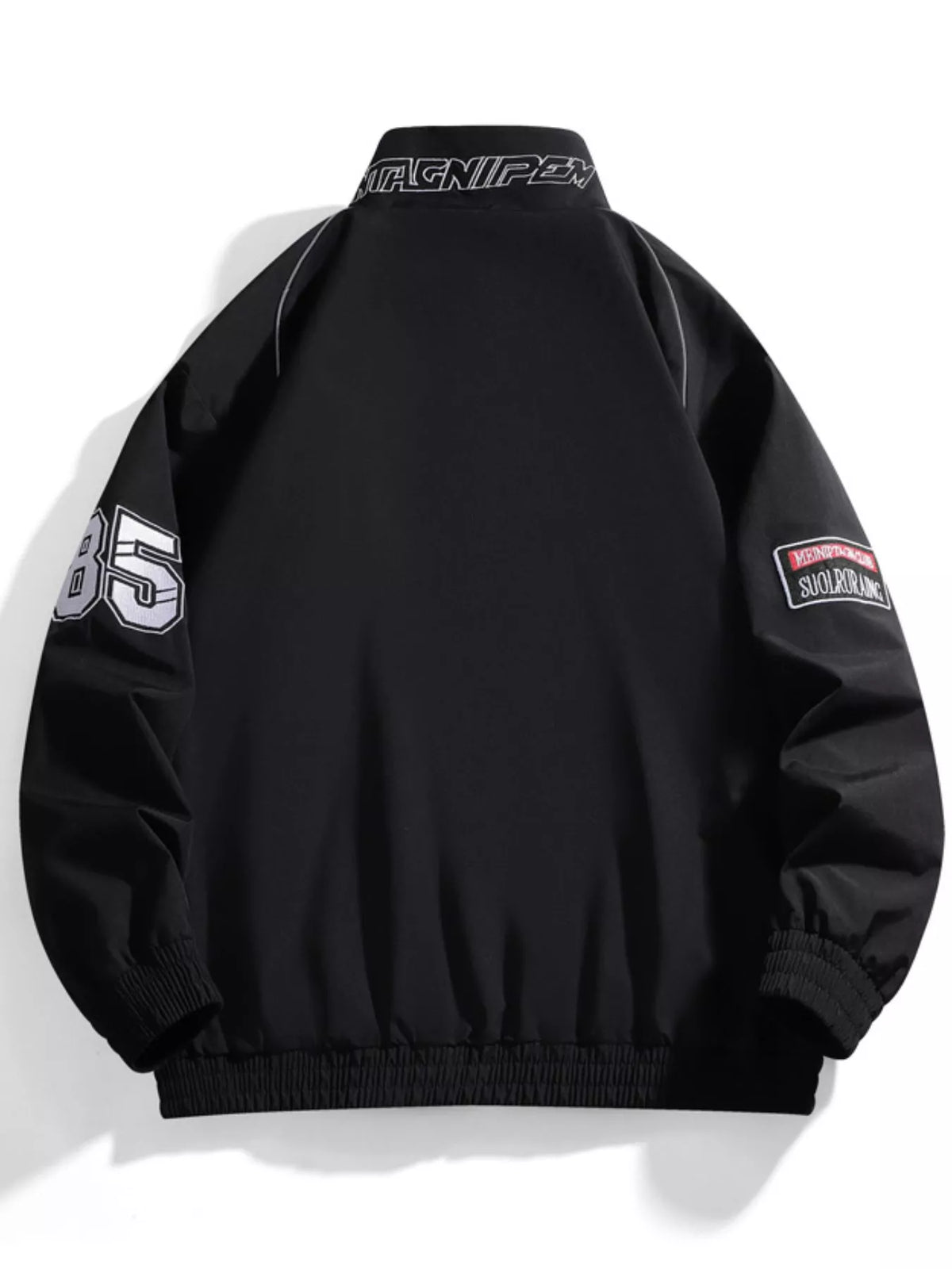 Men's Racing-Inspired Zip Up Bomber Jacket - URBANPICK FASHION