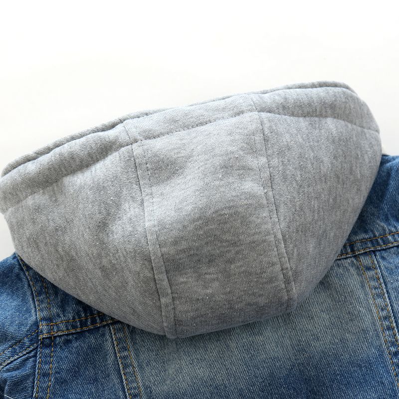 Kids Washed Soft Denim Jacket – Blue