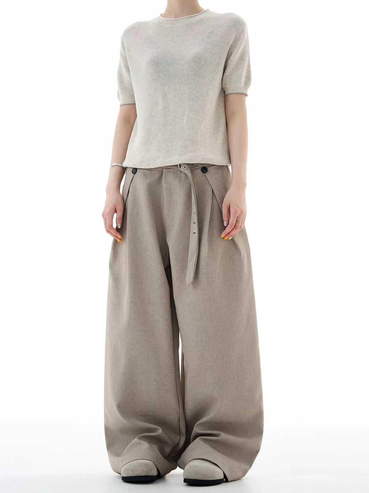 Men's Plus Size Wide Leg Pants - URBANPICK FASHION