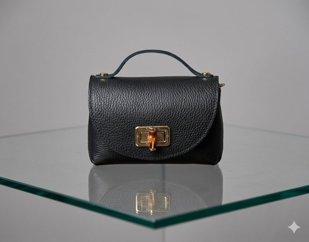 Chic Mini Top-Handle – Italian Handmade Leather Crossbody MADE IN ITALIA 🇮🇹