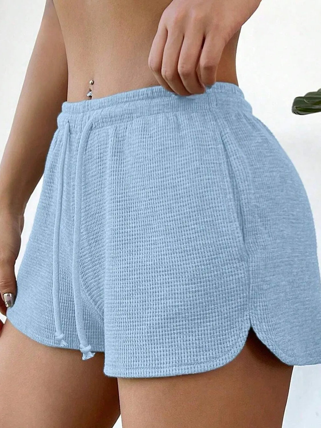 Drawstring Shorts with Pockets - URBANPICK FASHION
