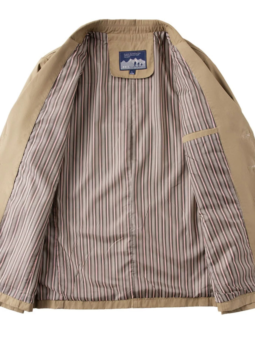 Men's Plus Size Lapel Collar Long Sleeve Blazer - URBANPICK FASHION