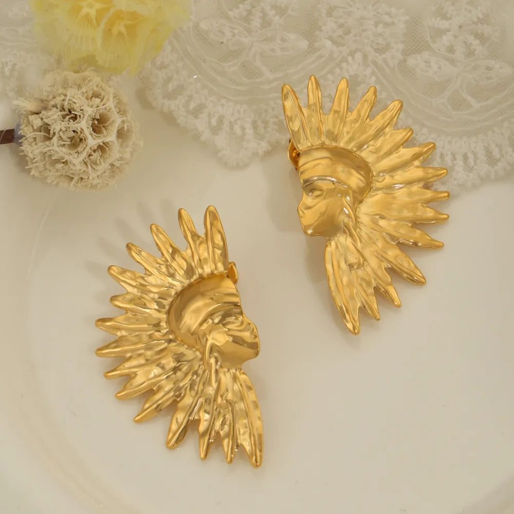 Titanium Steel Gold-Plated Earrings - URBANPICK FASHION