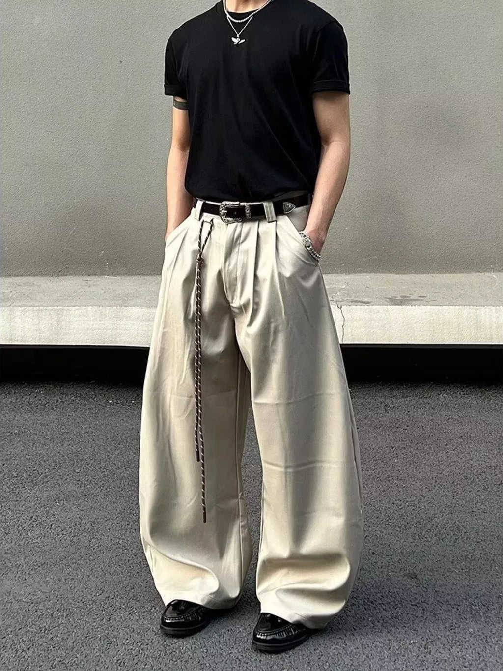 Men's Wide Leg Pants - URBANPICK FASHION