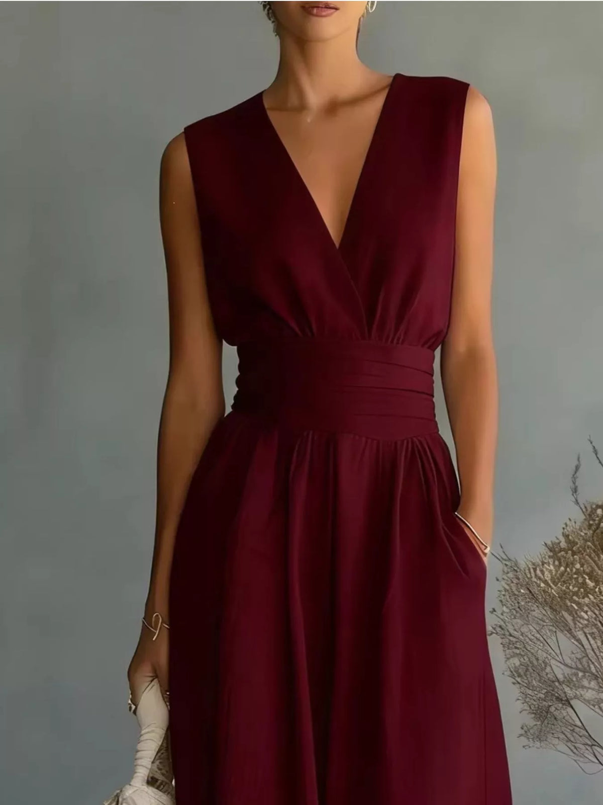 Full Size Sleeveless Wide-Leg Jumpsuit Plus Size - URBANPICK FASHION