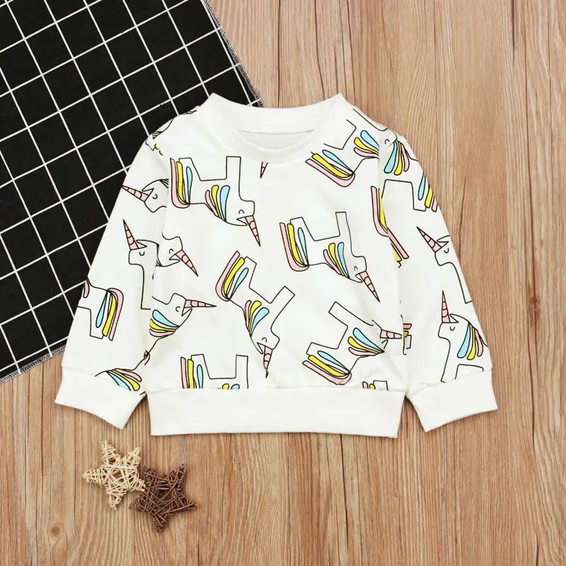 Cartoon Unicorn Hoodie for Boys - Long Sleeve Top - URBANPICK FASHION