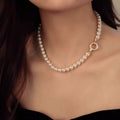 Pearl Necklace with Interlocking Clasp - URBANPICK FASHION