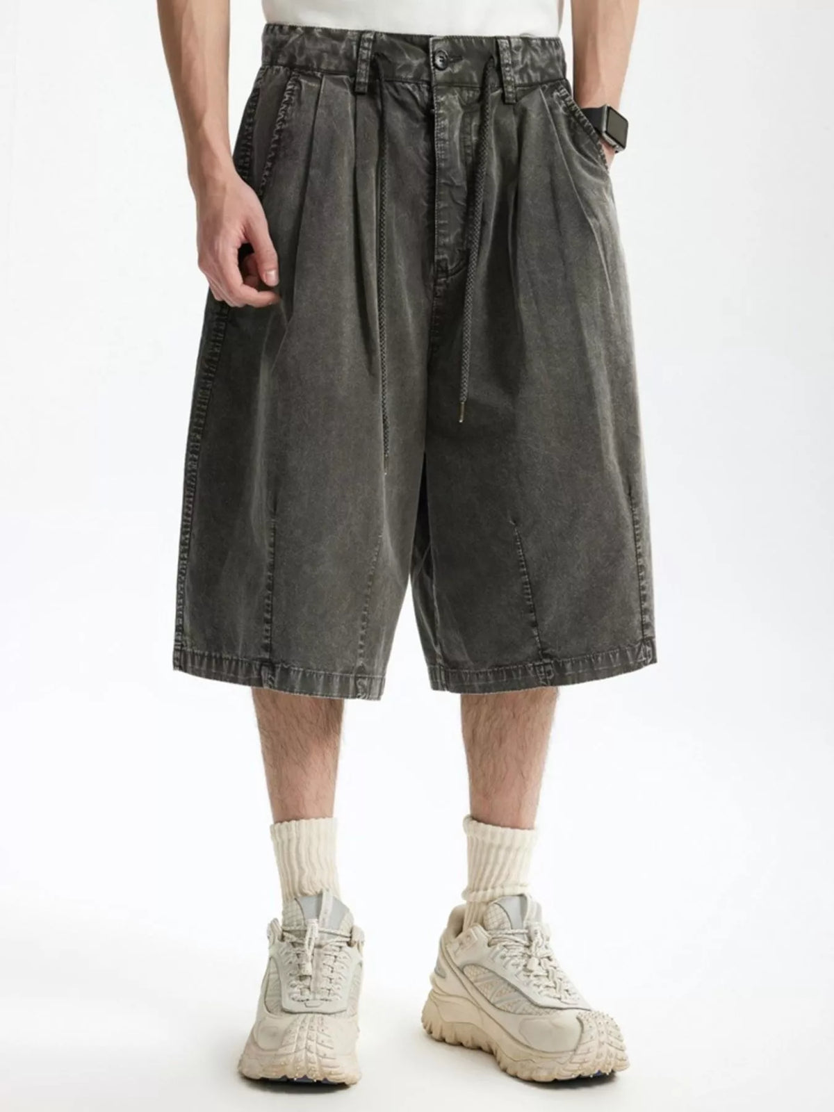Men's Wide-Leg Shorts - URBANPICK FASHION