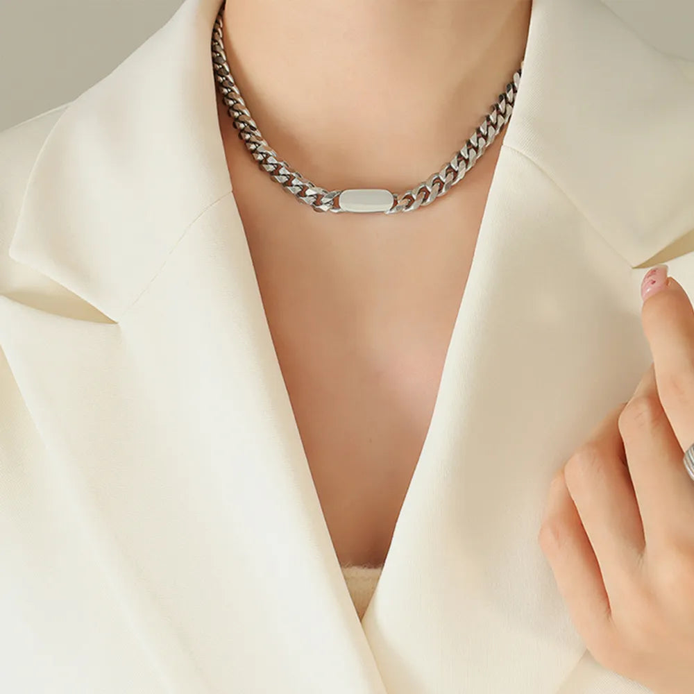 18K Gold-Plated Chain Necklace - URBANPICK FASHION