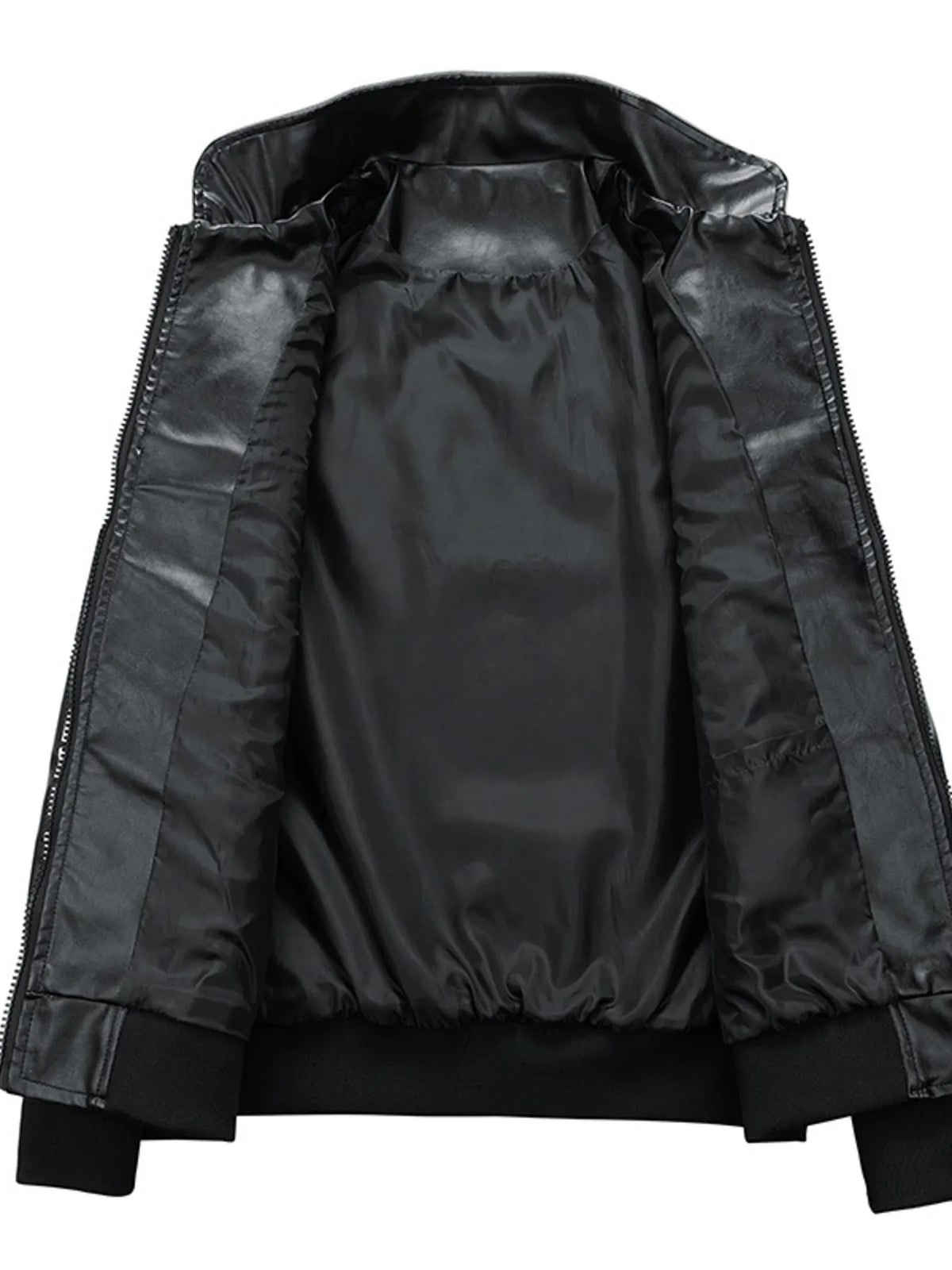 Men's Plus Size Racing-Inspired Zip Up Jacket - URBANPICK FASHION