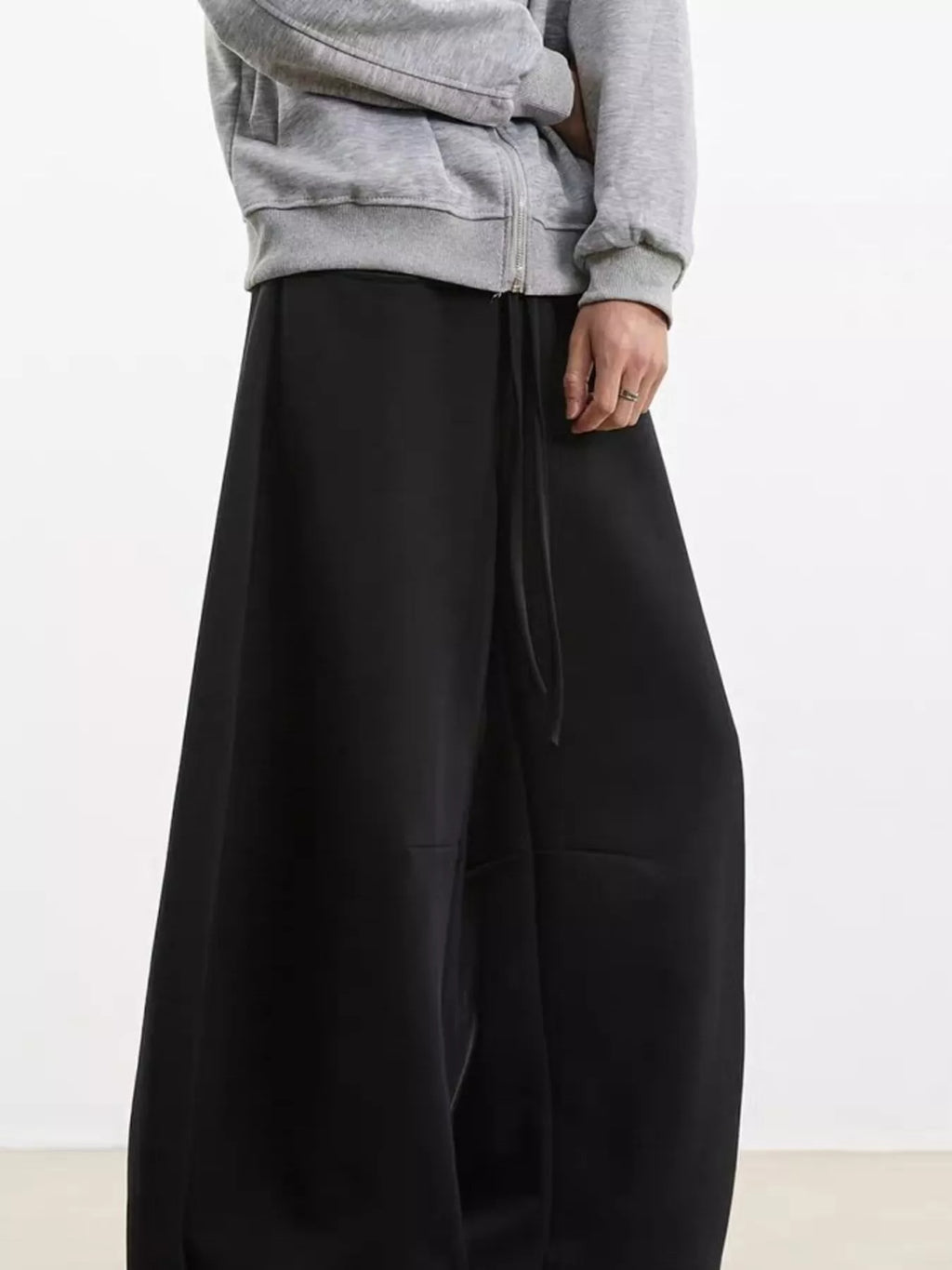 Men's Plus Size Drawstring Wide Leg Pants - URBANPICK FASHION