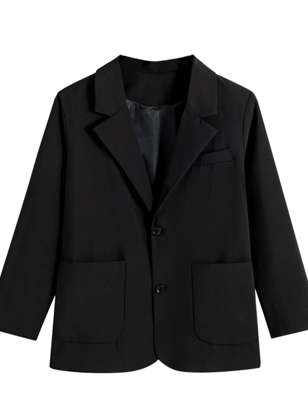 Men's Full Size Lapel Collar Long Sleeve Blazer Plus Size - URBANPICK FASHION