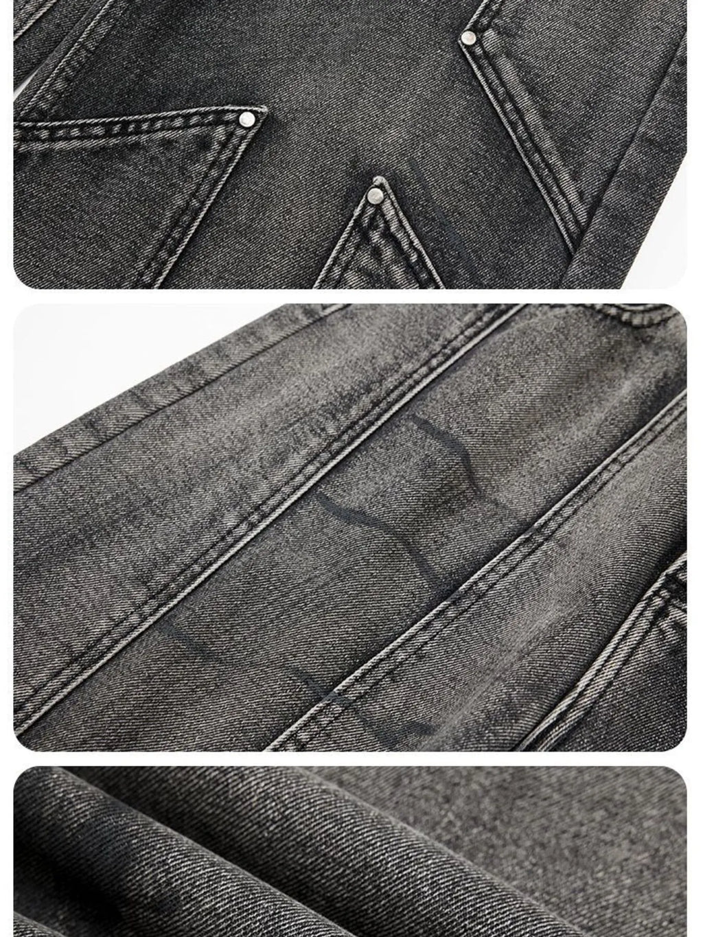 Men's Wide-Leg Jeans - URBANPICK FASHION
