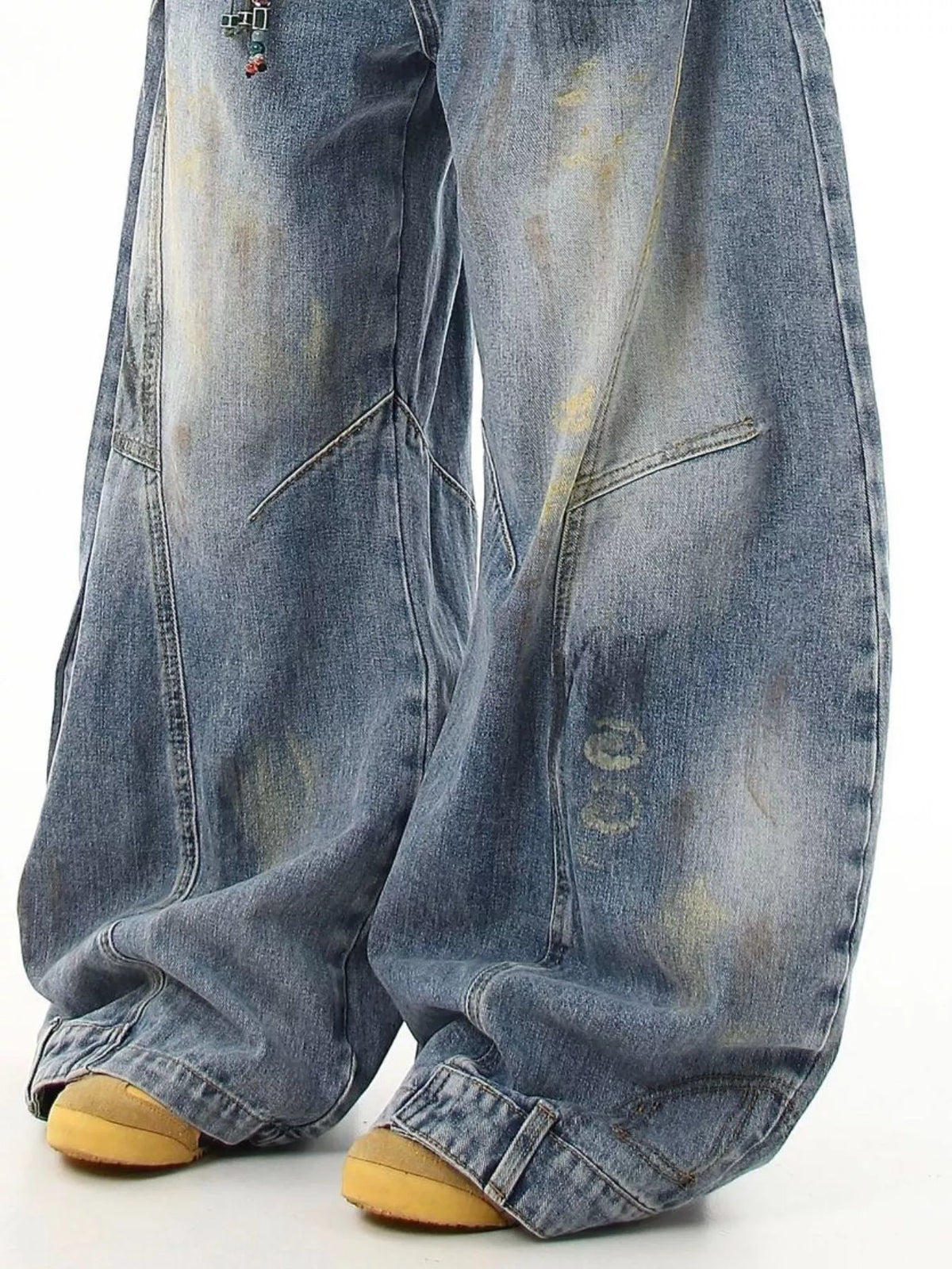 Men's Full Size Wide Leg Jeans Plus Size - URBANPICK FASHION