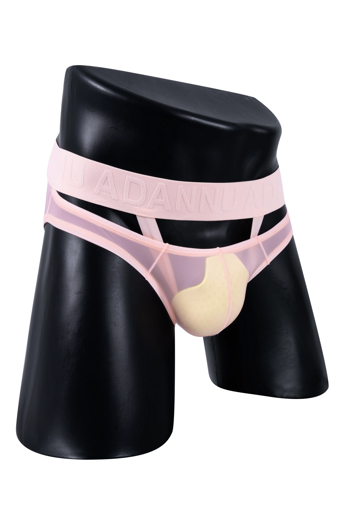 Men’s Sexy Sheer Thong with Ring & Strap Design