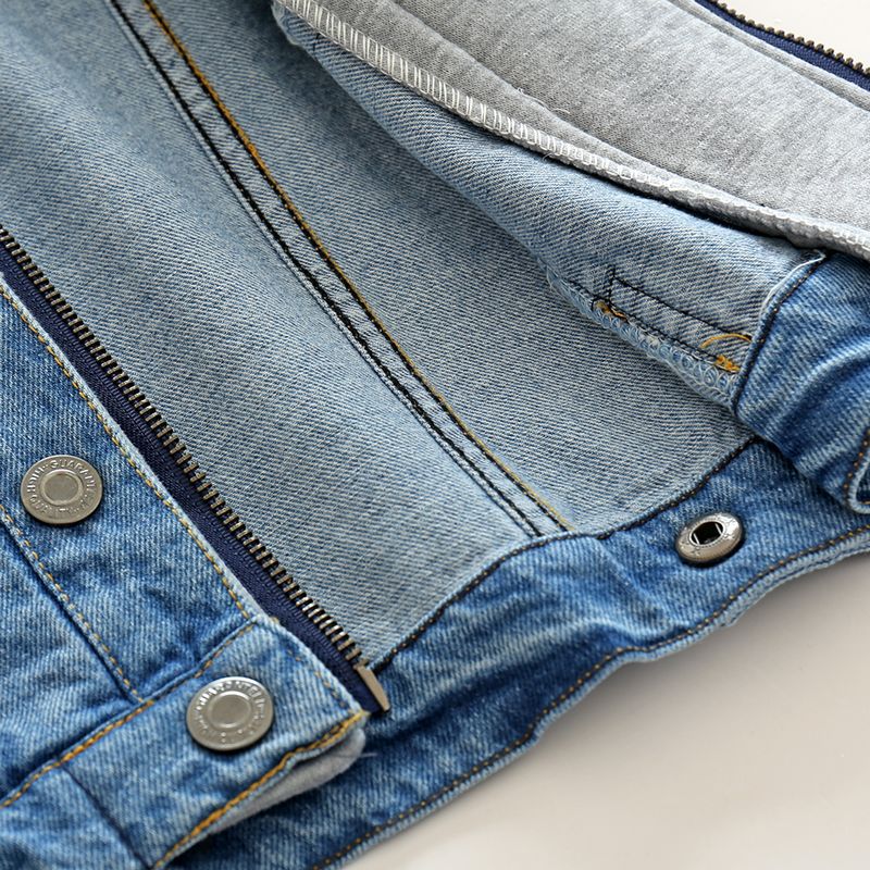 Kids Washed Soft Denim Jacket – Blue