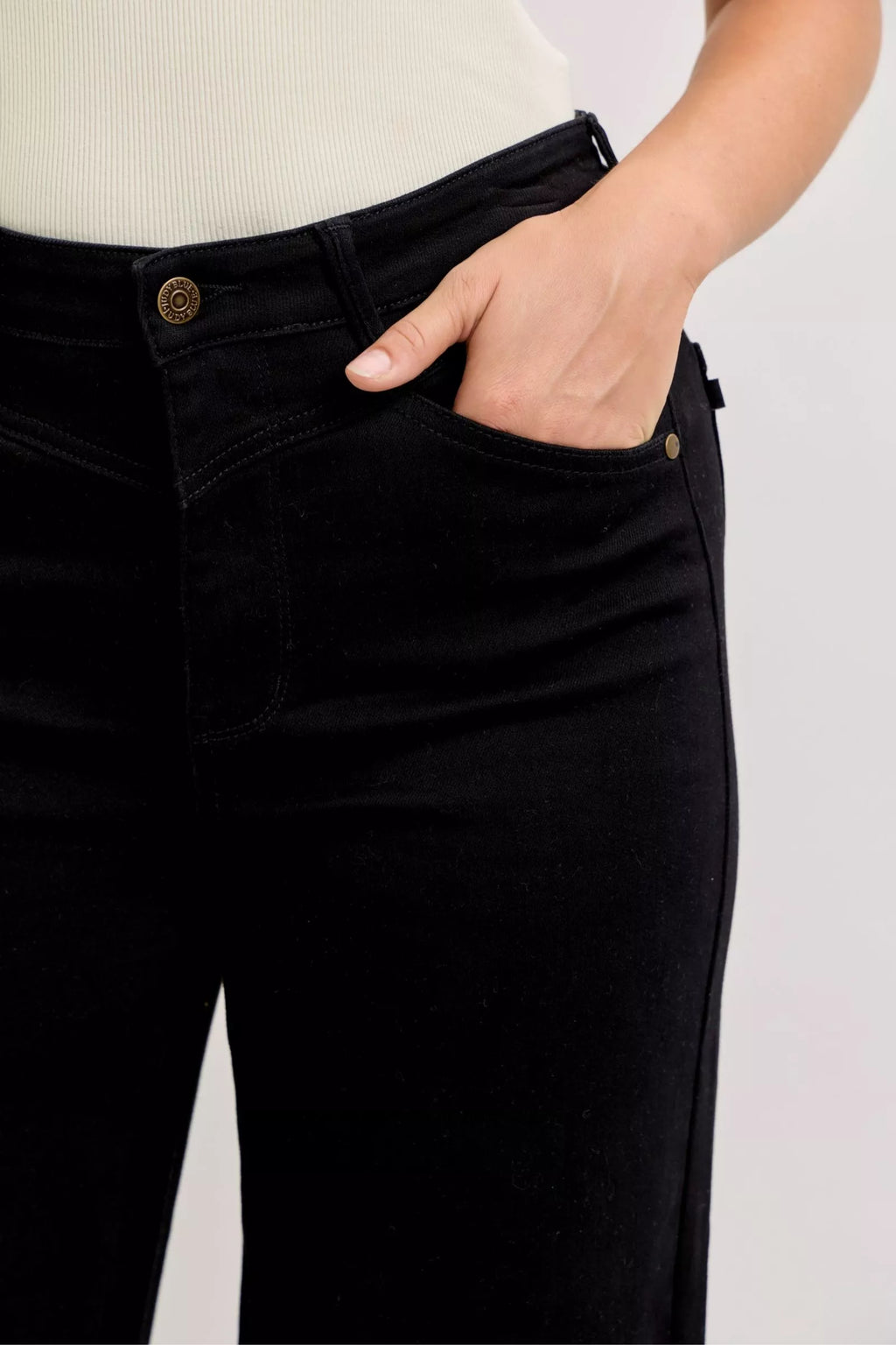 Judy Blue High-Waisted Wide Leg Jeans - URBANPICK FASHION