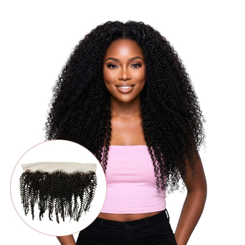 Afro Kinky 13x4 HD Lace Human Hair Frontal - URBANPICK FASHION