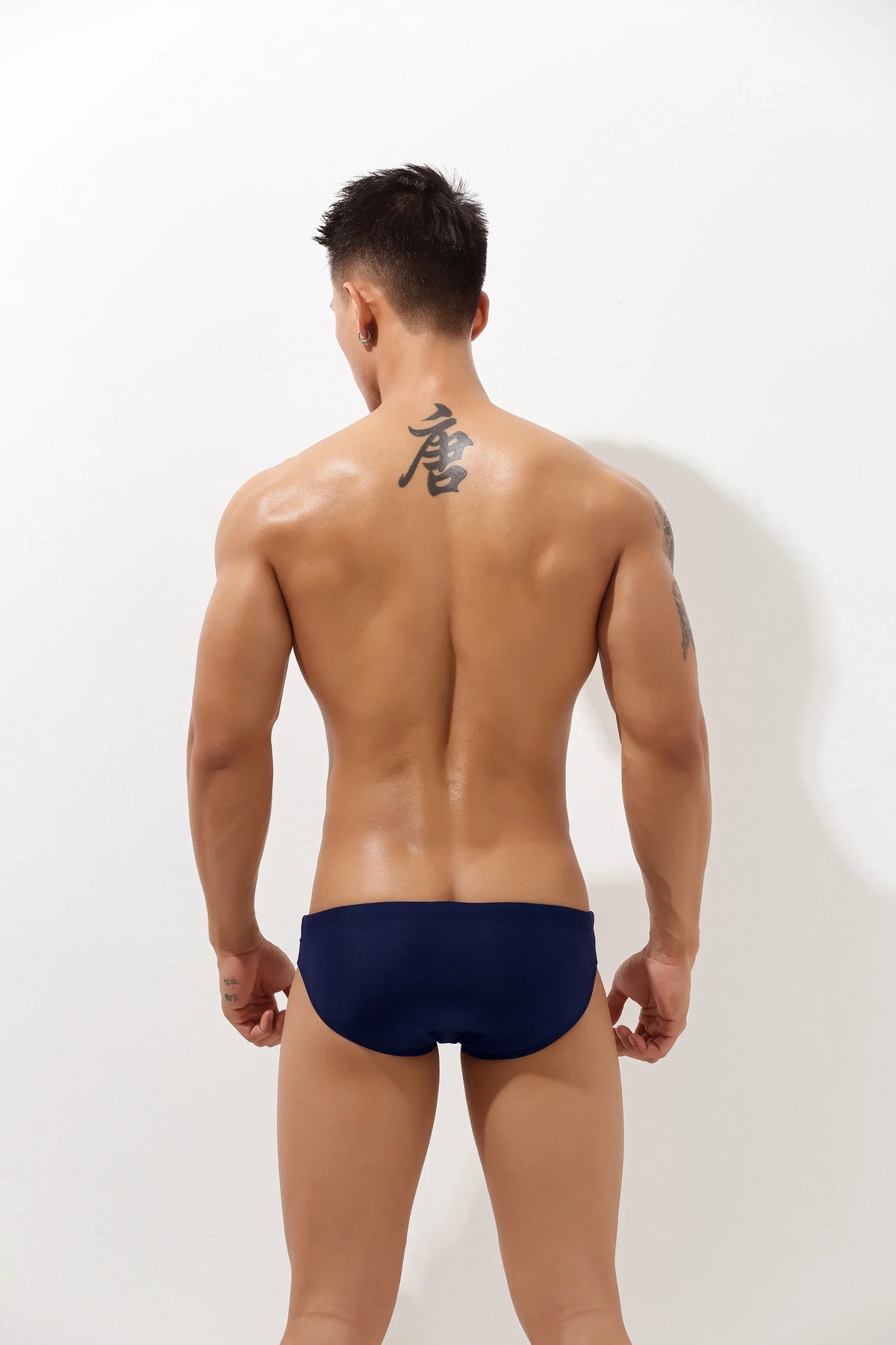 Sexy Low-Rise Swim Briefs for Men with Hollow Design - URBANPICK FASHION