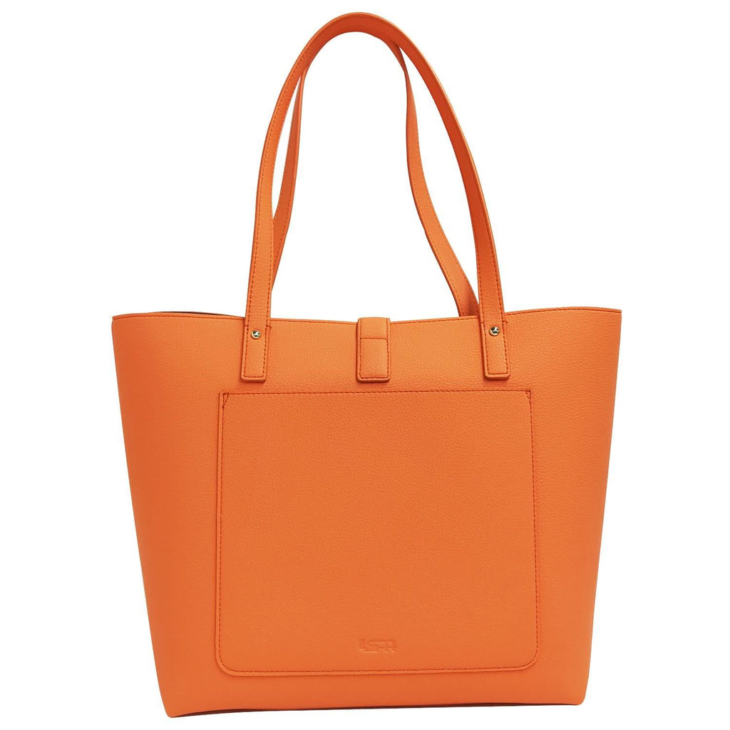 Pebbled Genuine Leather Tote Bag for Women – 16″ Laptop Work Tote - URBANPICK FASHION