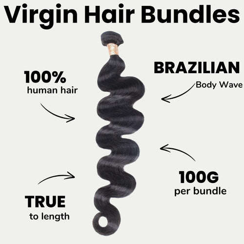 Brazilian Body Wave 100% Human Hair Bundles - URBANPICK FASHION